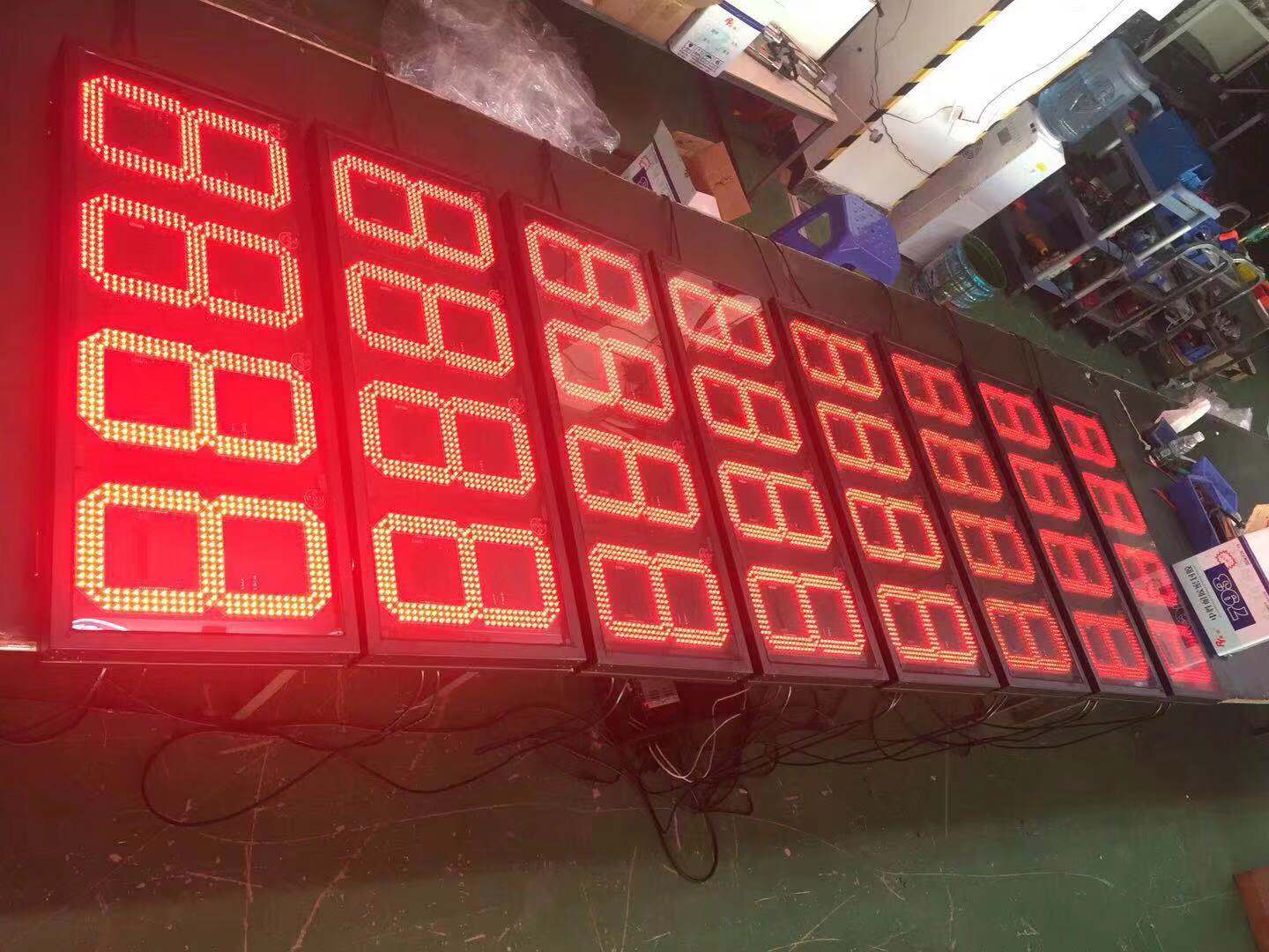 China Outdoor 7segment Digital LED Gas Price Sign Display 