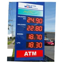 China Outdoor 4 Digits Gas Price LED Signs China Gas 