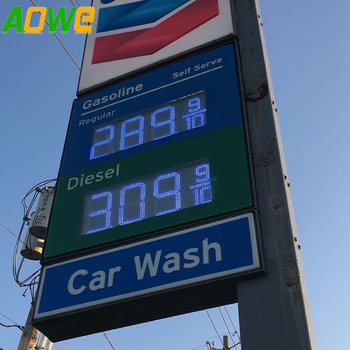 China Outdoor 7segment Digital LED Gas Price Sign Display 