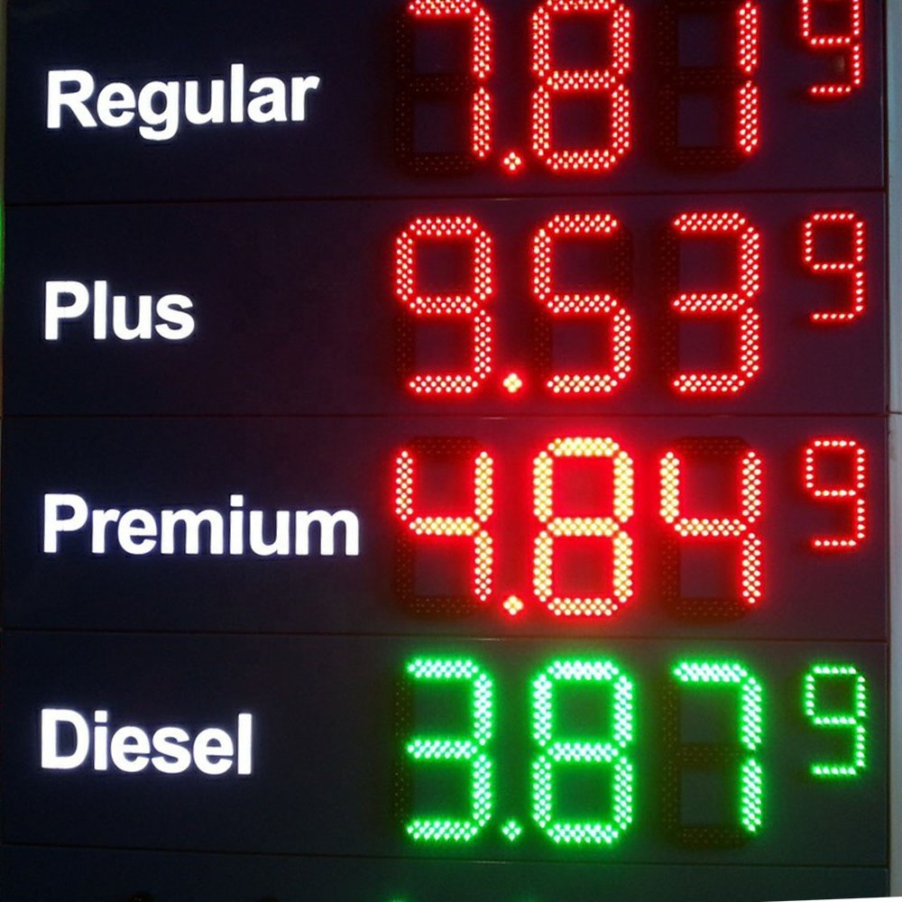 Ip65 Waterproof Led Gas Price Digital Sign, Wholesale 