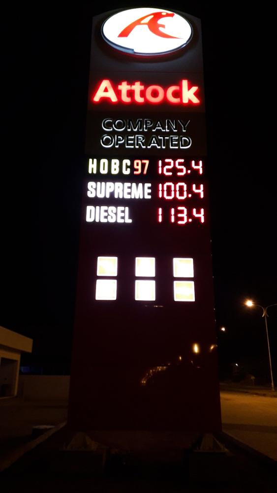 5000cd / ㎡ Brightness led price signs for gas stations 