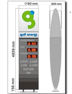 Gas Price LED Sign (Digital) 10