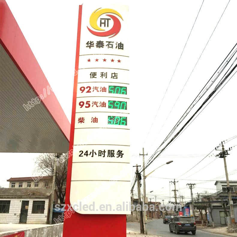 Rf Control Led Price Sign For Gas Station, Wholesale 